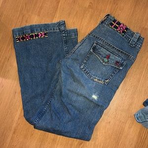 Free People distressed fun jeans